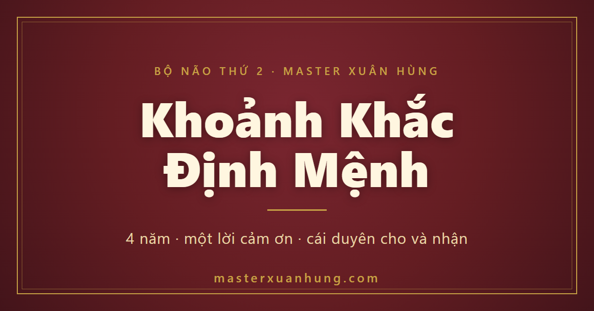 Bìa bài: Khoảnh Khắc Định Mệnh — Ngày Một Người Em Cảm Ơn Tôi Sau 4 Năm
