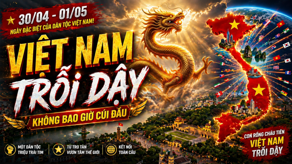 Bìa bài: Con Rồng Cháu Tiên – Việt Nam Trỗi Dậy: Tinh Thần Doanh Nhân Lượng Tử Trong Thời Đại Mới