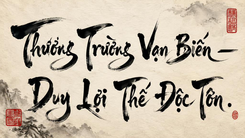 Bìa bài: THƯƠNG TRƯỜNG VẠN BIẾN — DUY LỢI THẾ ĐỘC TÔN